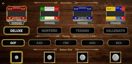 Mezquite Diatonic Accordion screenshot