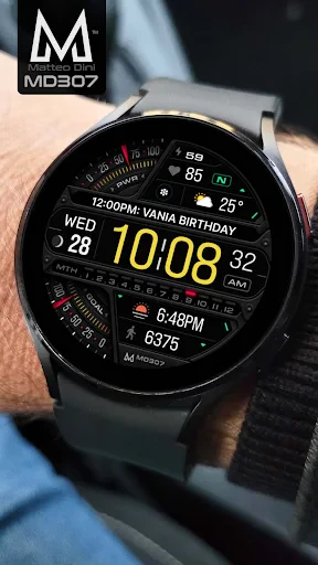MD307 Digital watch face screenshot