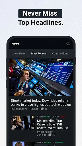 Investing.com: Stock Market screenshot