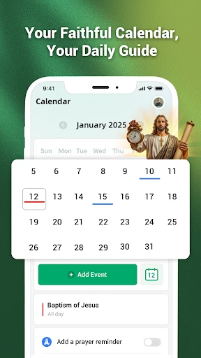 Pray Alarm, Calendar & Bible screenshot