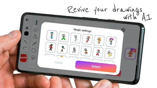 Stickman: draw animation maker screenshot